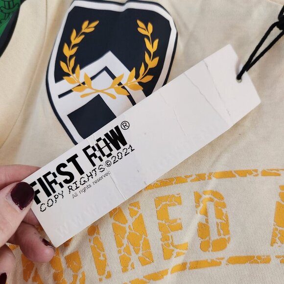 NWT First Row Property Of Tee Graphic T-Shirt Varsity Logo Men's S - Picture 8 of 12